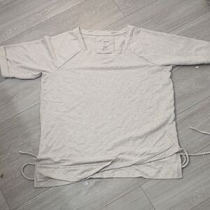Casual Cream Short Sleeve Top